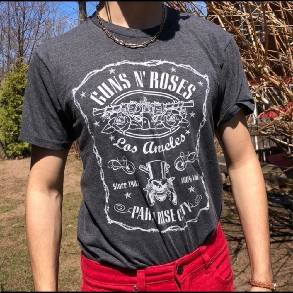 Guns n Roses Whiskey Destressed Band Tee